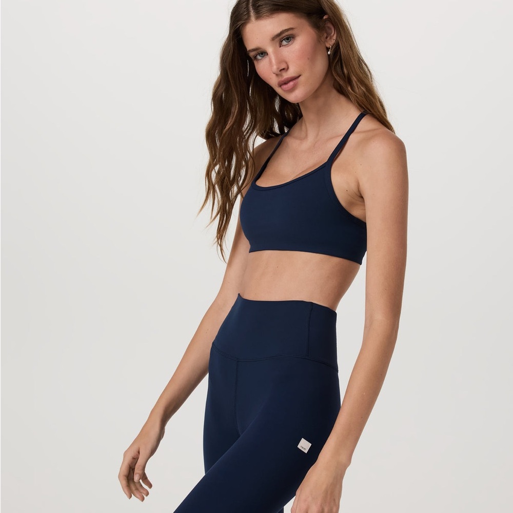 Vuori All The Feels Blue Coast Sports Bra and Leggings Set